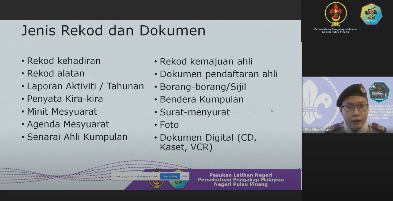 Modul 8a: Rekod & Dokumen Kumpulan (2021)