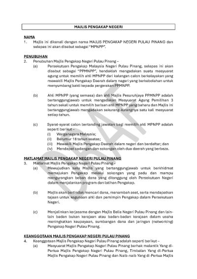 Undang-Undang Kecil Majlis Pengakap Negeri Pulau Pinang